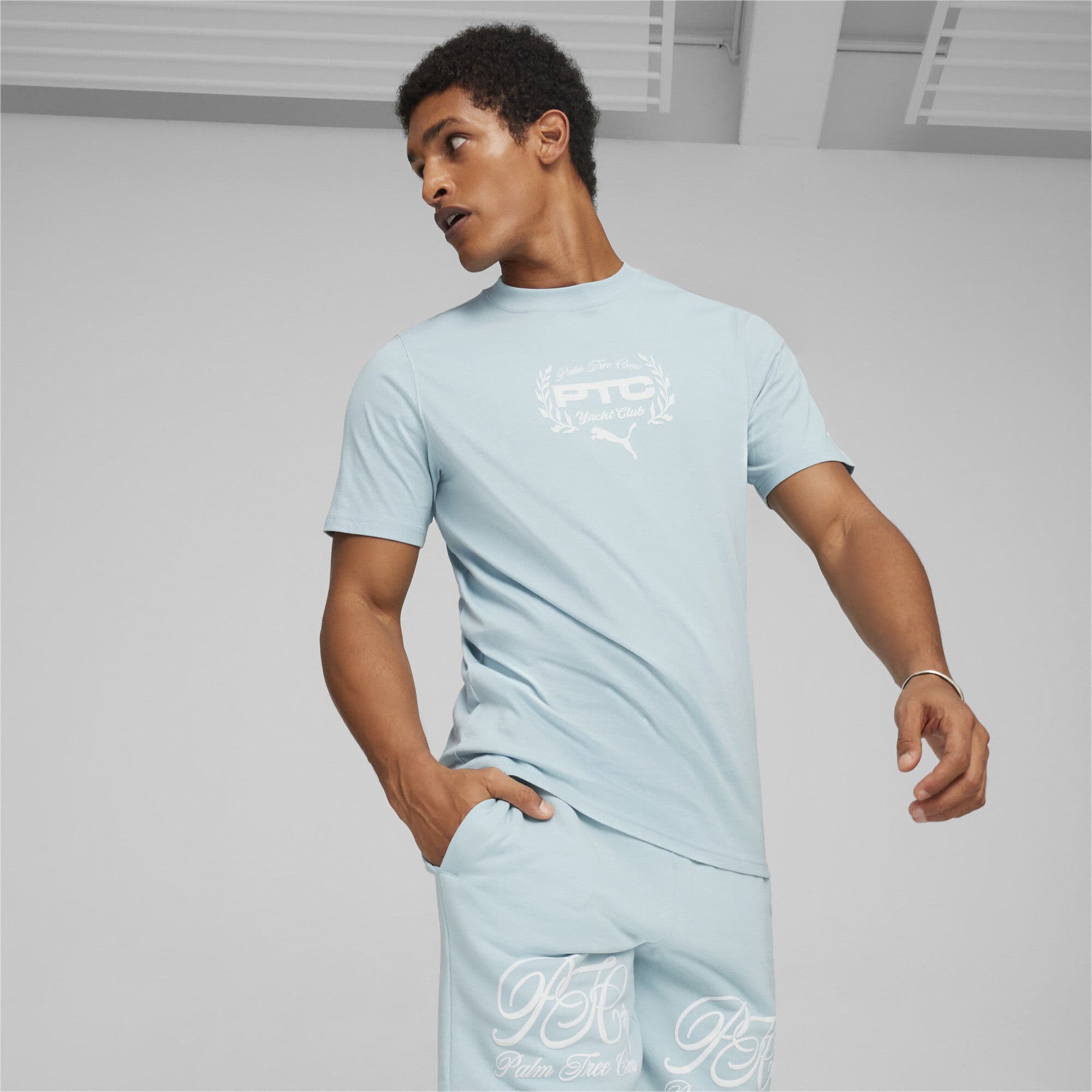 Puma X Ptc Graphic Erkek Mavi T-Shirt Puma X Ptc Graphic Erkek Mavi T-Shirt